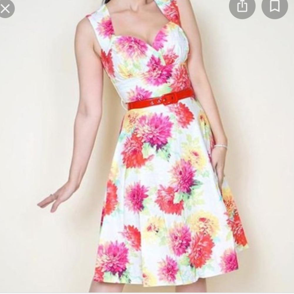Bernie Dexter mums dahlia print dress